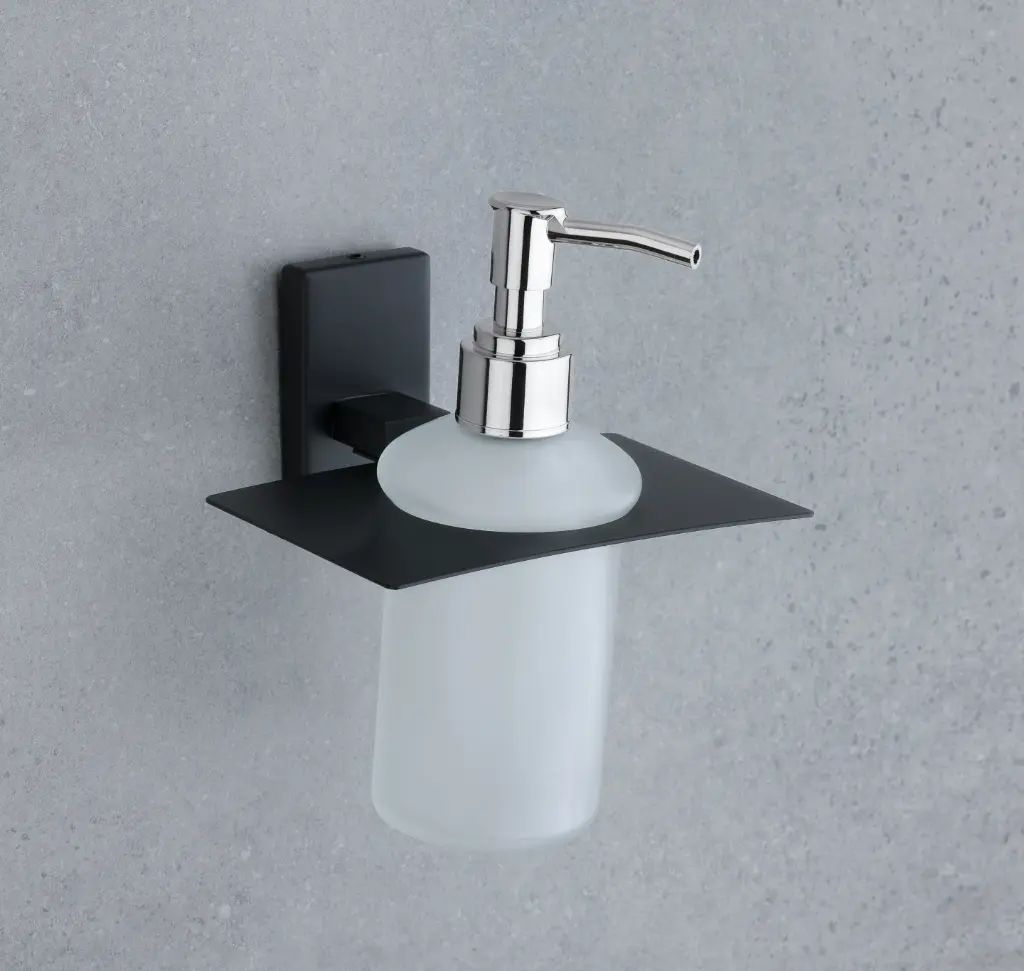 Wall-Mounted Liquid Soap Dispenser - Modern Square Design with Four Color Options