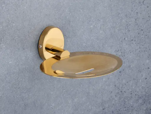 Wall-Mounted Soap Dish - Modern Square Design with Four Color Options