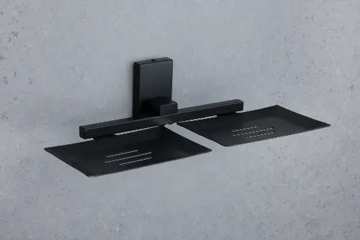Dual Wall-Mounted Soap Dish